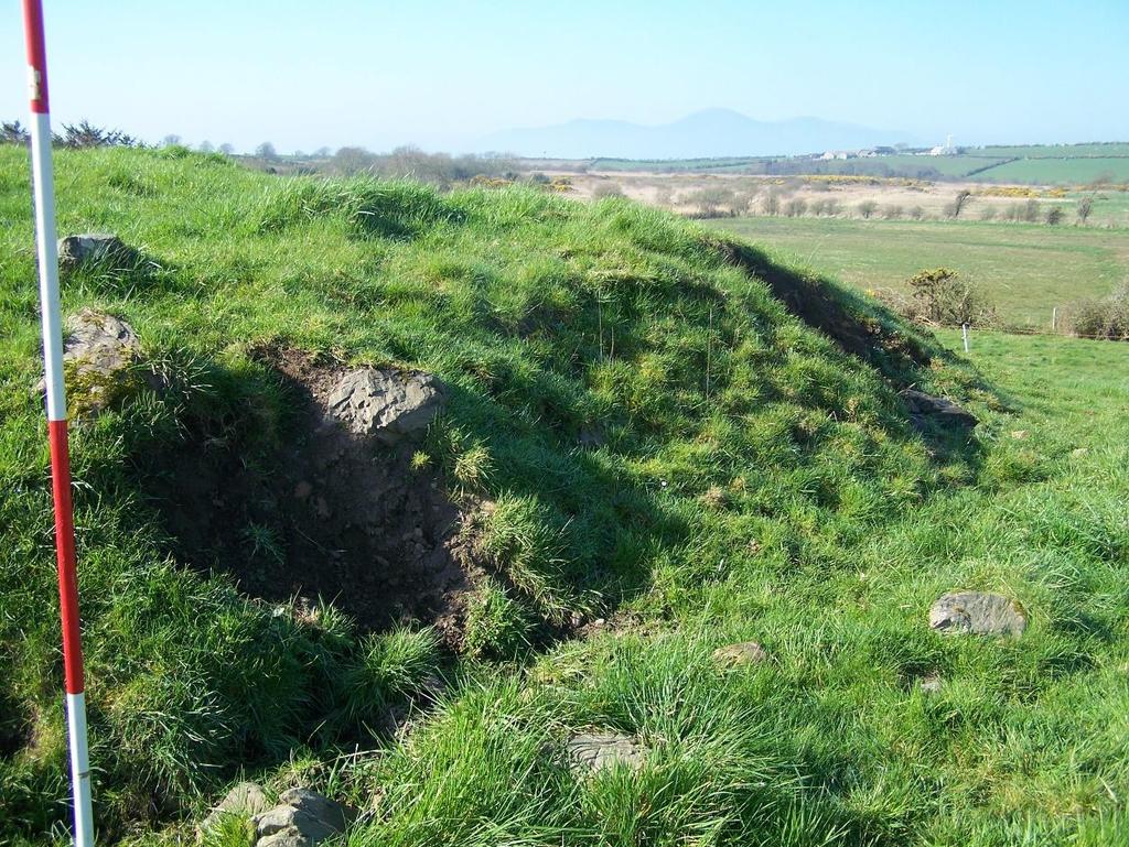 Plate 10 Eroded edges along the northern side of the mound.