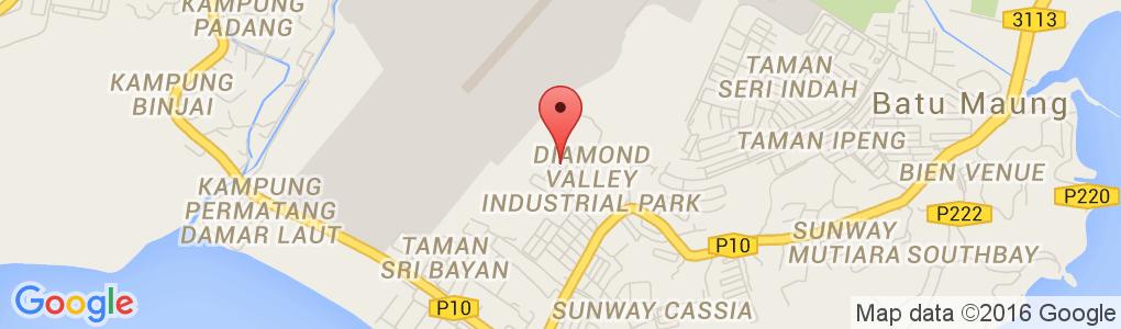 3 & 5, Lintang Beringin 10, Diamond Valley Industrial Park, Permatang Damar Laut, 11960, Batu Maung, Pulau Pinang, Malaysia Tel 04-626