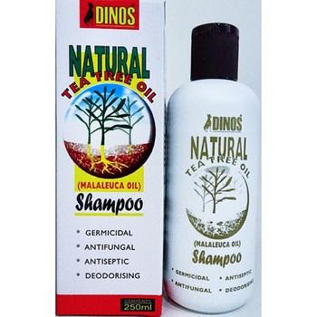 Natural Tea Tree Shampoo containing 1.5% Tea Tree Oil (Malaleuca Oil) as the active ingredient, in combination with a mild shampoo base, rich in conditioners and moisturizers.