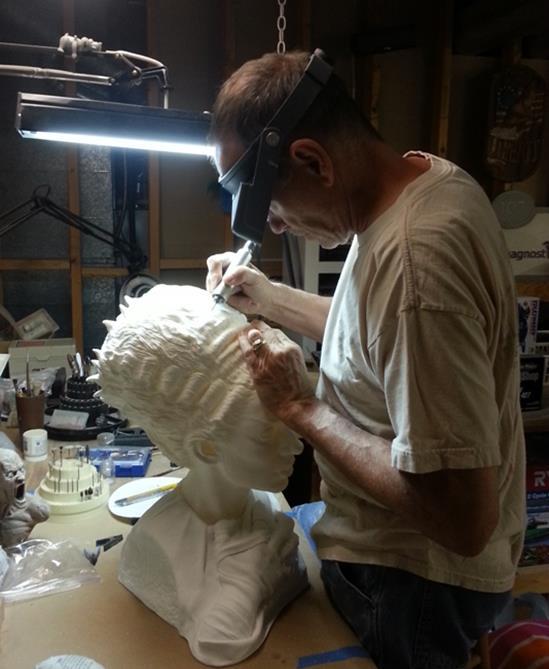 ) that Black Heart asked him to document finishing the bust. He agreed to do it and wrote when she is done, she won't be your daddy's Bride of Frankenstein, that's for sure.