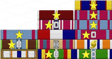 Wearing Ribbons (Rack Configuration) Ribbons are worn in rows of 3 except: - When a jacket lapel obscures more than 1/3 of a medal,