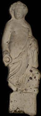 Fig. 4.85. Statue of Dionysos from tumulus of the site Tienen, Grijpenveld. Fig. 4.86. Section of postholes of burial chamber from tumulus of the site Tienen, Grijpenveld.