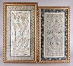 A collection of British, Indian and continental table linen, including embroidered napkins, lace table cloths, two fine gauze shadow work afternoon tea cloths, and other items 100-150 616.