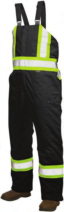 Safety Lined Safety Overall features quilted 6 oz polyester