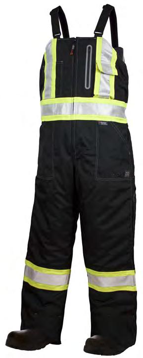 Breathable 3M TM Scotchlite TM Reflective Material with Welded waterproof chest zippers with reflective tape Chest