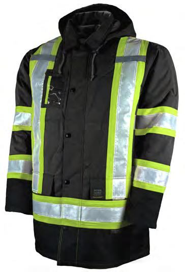 27 s176 lined safety parka Warmth in safety One of Work King Safety s top jackets, the Lined Safety Parka