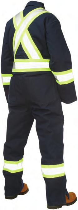the sleeve Sizes: S - 5XL s792 poly/cotton unlined safety coverall Full coverage, full visibility The Poly/Cotton