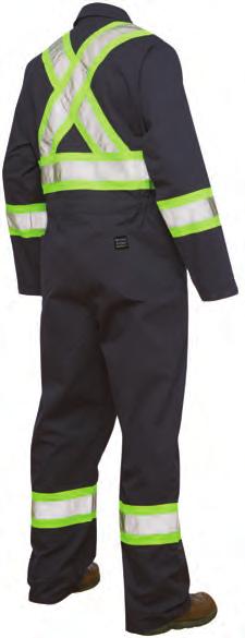 Built with your comfort in mind, this coverall includes adjustable snap cuffs and leg openings and a back elastic