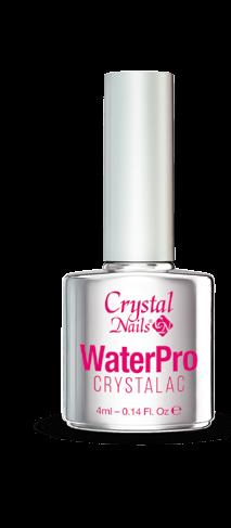 CrystaLac into this non-cleansing, soak off WaterPro CrystaLac and with a brush (0 Short or 0 Long) or with a nail art needle you can create different designs.