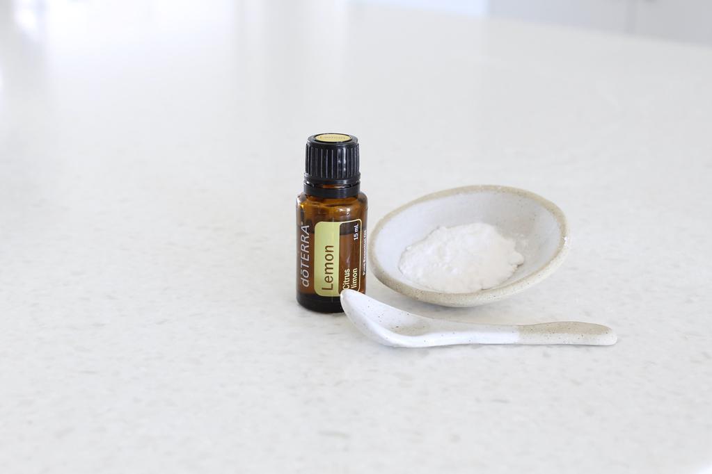 ODOUR EATER 1 cup bicarbonate of soda 5 drops doterra lemon oil removes odours add to a