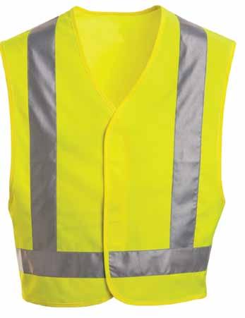 Hi-visibility safety vest: class 2 level 2 VYV6 Lighter coverage with maximum visibility, our 360 visibility