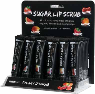 80 w/s Sugar Lip Scrub Display Individual Lip Scrub Size : 15g Fragrances are Strawberry,