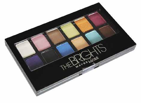 Branded Beauty Products Maybelline The Brights Eyeshadow Palette Eyeshadow Palette includes 12 eyeshadow shades