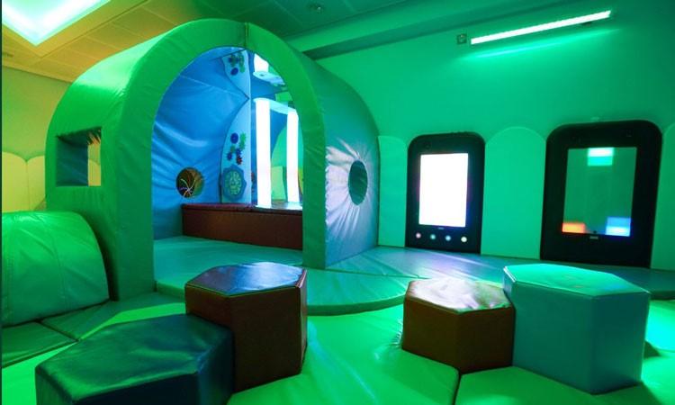 Gatwick becomes first UK airport to open sensory room The new, free-to-use sensory room provides a calming space for passengers with special needs to relax in before their flight.