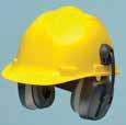 Competitor Safety Cap ** See chart below to select cap muff slot adaptor * Notes: ELVE cap muff bracket arms have blades in 3 sizes to fit major brands of hard hats.