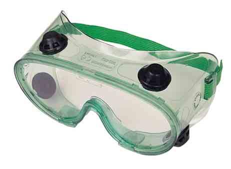 960 EYE & FACE PROTECTION Anti-Mist Safety Goggles Clear one piece anti-mist polycarbonate lens mounted in a PVC housing