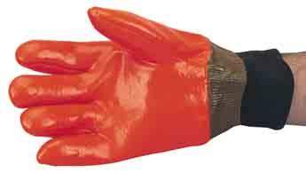 HAND PROTECTION Terry Towelling Gloves Foam Insulated Gloves Fluorescent PVC coated