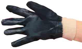 Nitrile Coated Gloves Open Back Knitted Wrist To keep hands cooler in warm conditions.