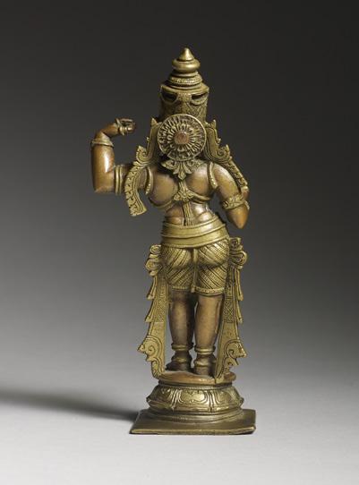 7 Ganga-Jamuna Rama Mysore, India, 18th century Height: 16.5 cm (6½ in) Width: 7 cm (2¾ in) Rama is the embodiment of chivalry and virtue and is one of the most widely worshipped Hindu deities.