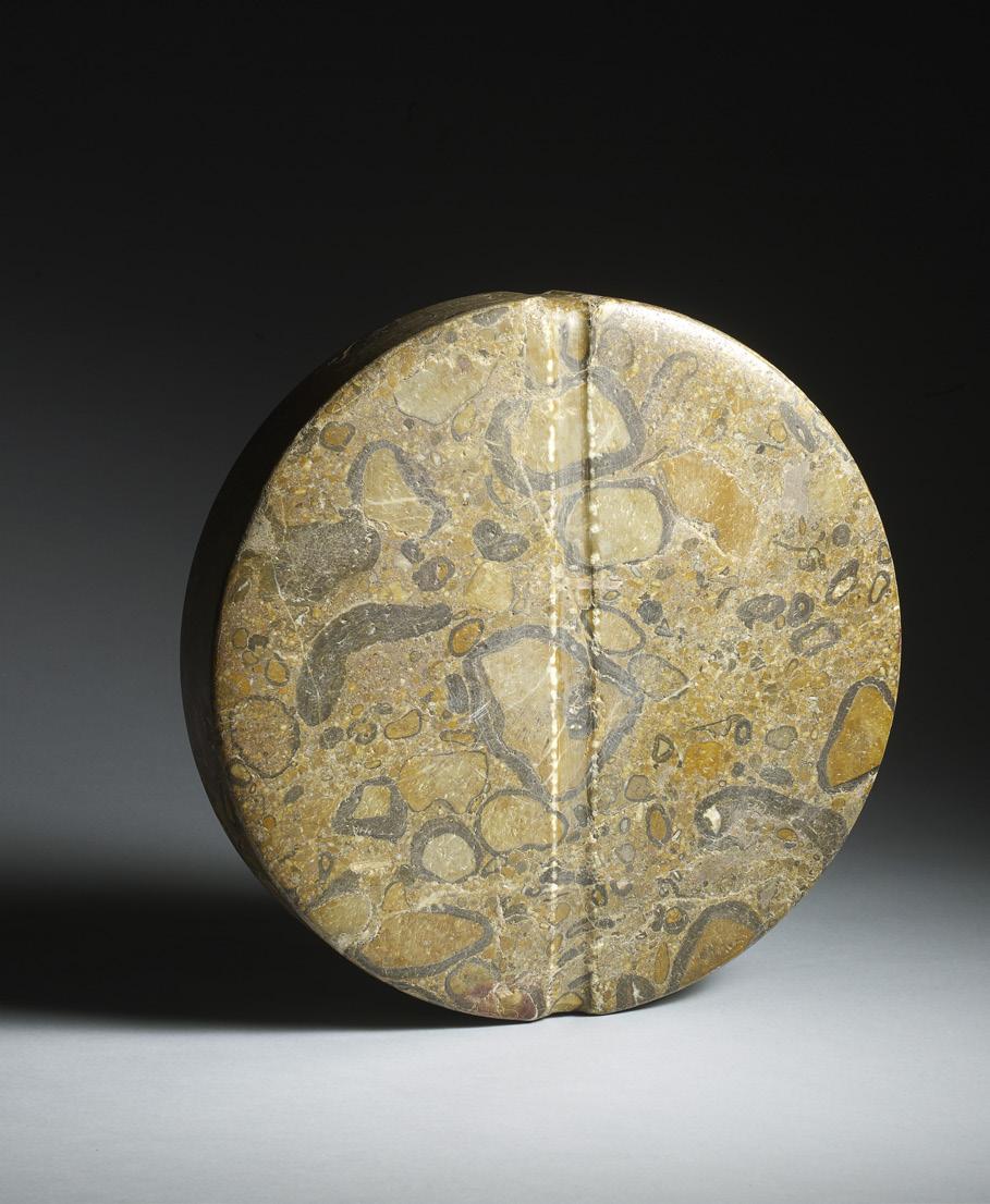 21 Bactria-Margiana stone disc tablets Afghanistan, c. 3000 1500 BC Diameter: 25.9 cm (10 in) Depth: 4.