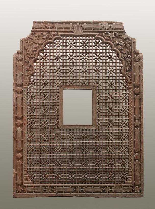 27 Jali (perforated screen) Mughal, Northern India, 18th century Height: 127 cm (50 in) Width: 93.5 cm (36¾ in) A jali is a perforated screen, generally of stone, to filter outdoor light.
