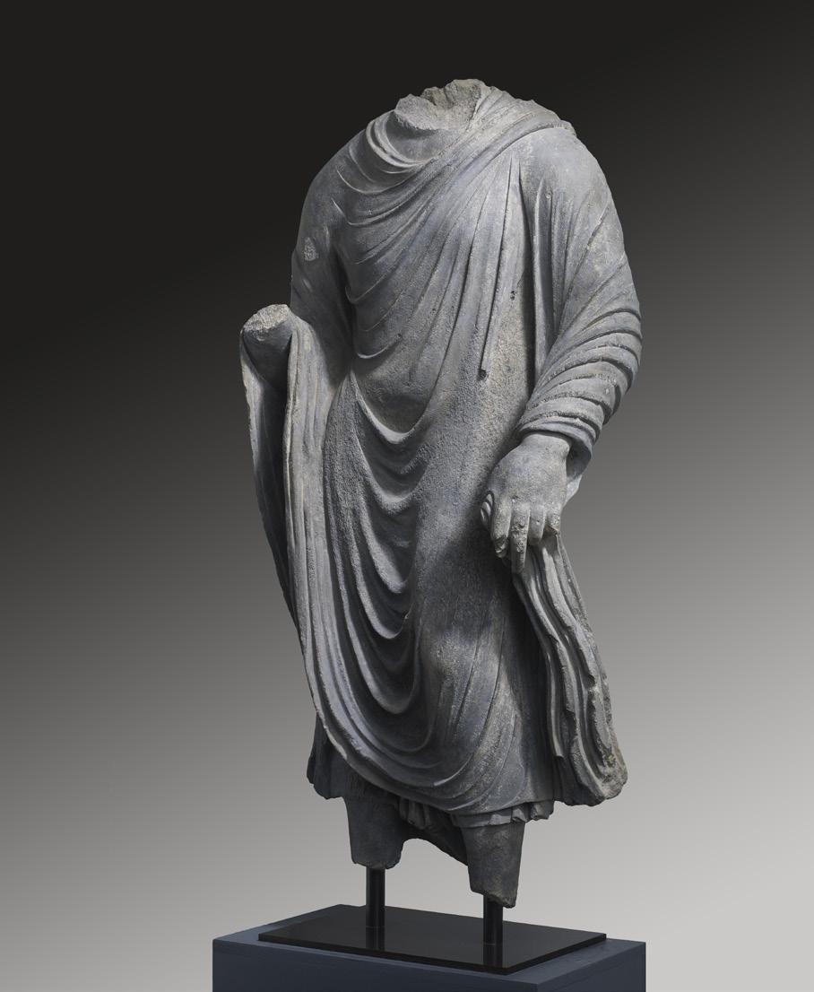 3 Schist torso of Buddha Gandhara civilisation (modern-day Pakistan/Afghanistan), c.
