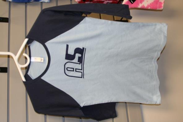 37. Bella Ladies' Baby Rib 3/4-Sleeve Cntrast Club Lg Raglan T-Shirt $20 5.8 z.