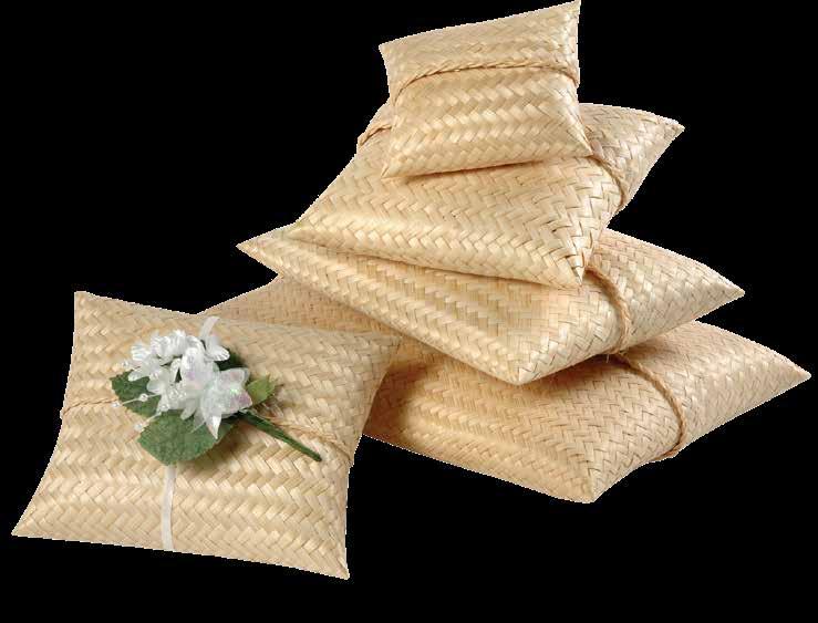 Treasure Cushions Treasure cushions are hand woven in eco-friendly, biodegradable bamboo and are perfect for the burial,