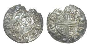 A coin of Sihtric Anlafsson (HESH-E20370) from near Whitchurch, Shropshire (d.