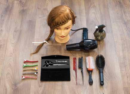 Hairdressing Kit packed with professional hairdressing equipment, including combs, brushes