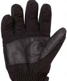 Men 68483 Juvenile WATERPROOF 64191 Black Taslon winter glove with Featherlite lining and a