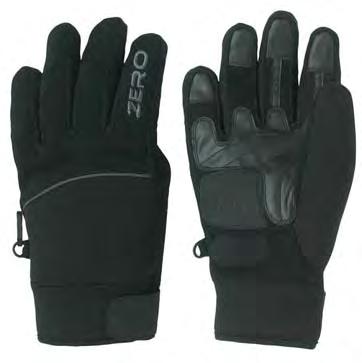 Full synthetic leather on palm, other fingertips, and    1-Black,