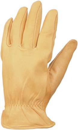 8244-20 Unlined grain goatskin with full leather palm, stretch nylon back,