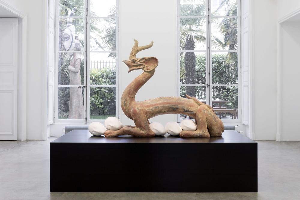 Exhibition view, Xu Zhen, Civilization Iteration at Galerie Perrotin Paris. Photography: Claire Dorn, courtesy of Galerie Perrotin.