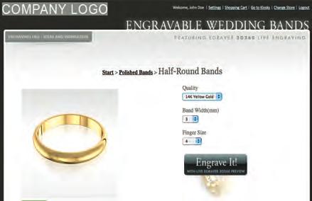 New 3-D Engraver Makes Wedding Band Personalization Easy Nothing says I Love You more than a personalized message in a