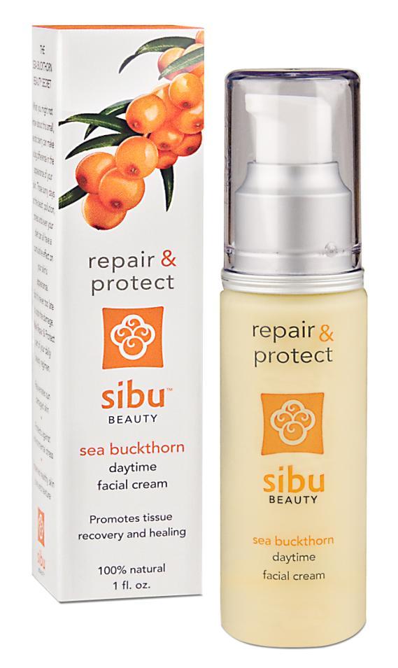 Repair & Protect Repair and Protect is a sea buckthorn daytime facial cream featuring known benefits of Vitamin E, Omegas, many antioxidants, and other natural