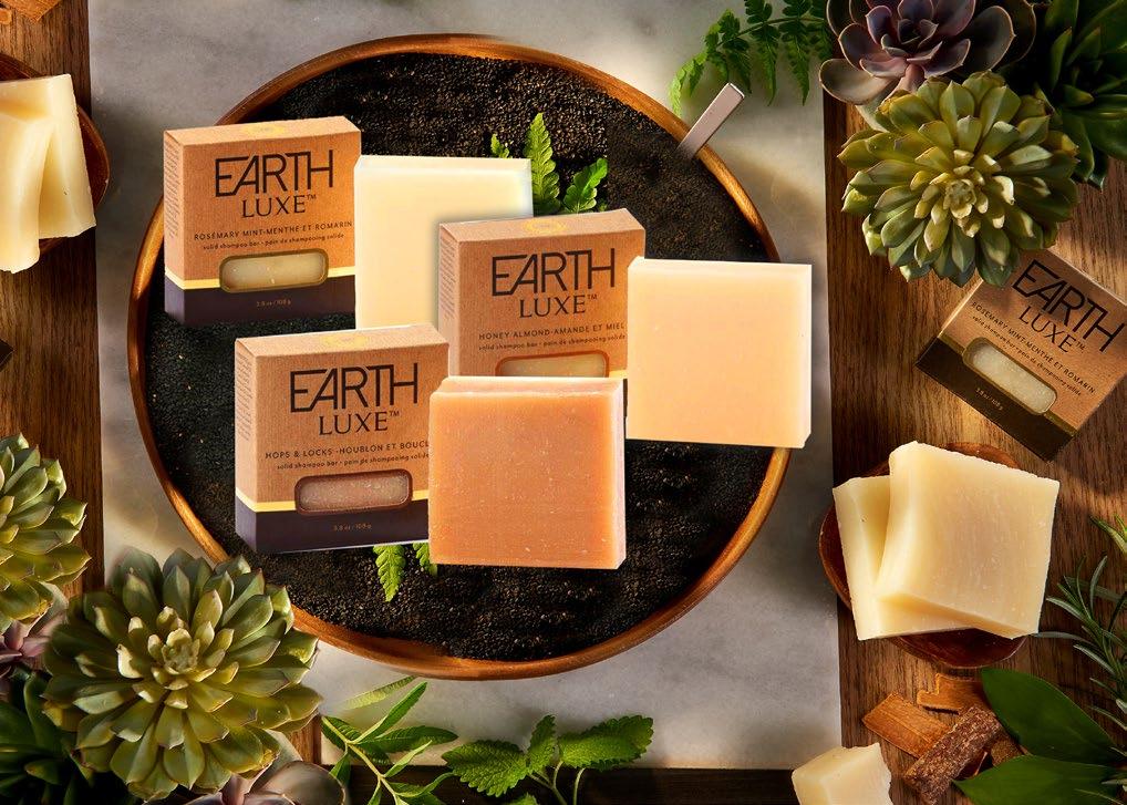Earth Luxe 16 Earth Luxe 17 PINK HIMALAYAN SALT BATH & BODY COLLECTION Our Pink Himalayan Rock Salt Crystals celebrate the ancient