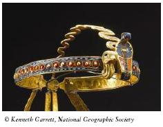 Don t miss Tut s golden mirror in the shape of an ankh, the symbol of life, as well as beautifully decorated jewellery.