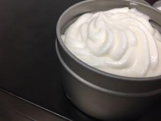 3 WHIPPED SHEA BUTTER WHIPPED SHEA BUTTER 80% refined shea butter 19% oil of choice 1% fragrance or essential oil Weigh the ingredients into a container, then mix with a hand mixer using one beater