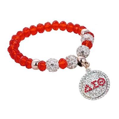 Delta Sigma Theta Sorority DST crystal bead charm bracelet Price: $22.