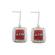 Delta Sigma Theta Jewelry Charm Dangle Drop Earrings(Pierced) Price: 11.