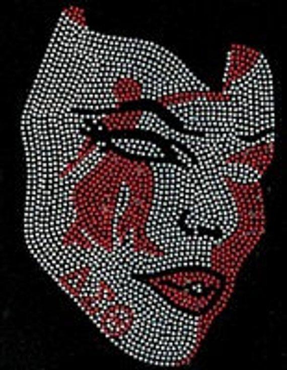 DST Fortitude Mask Rhinestone T-Shirt Price: 32 Shirt Information Sheet Rhinestone T-shirt. Customization is available for any shirts. Email us at blingthatsingz@gmail.com for more information.