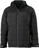 Thermo jacket in attractive material mix Padded back-stitched elements, elastic softshell