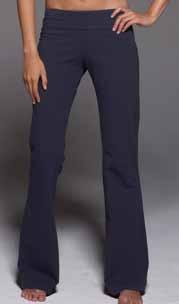 75 S-XL COLOURS 2XL COLOURS WO Cotton/Spandex Fitness Pant 0810 Contoured fit with slightly flared leg opening 2 1/2 coverstitched two-piece waistband 1 coverstitched bottom