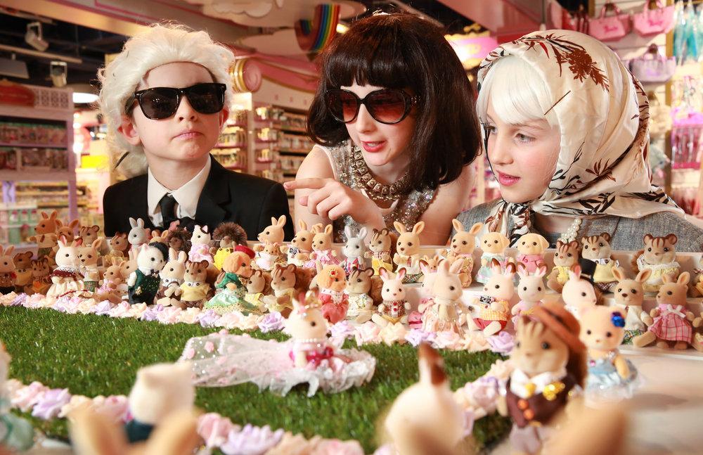 Miniature models strut their stuff in world's smallest fashion show Sylvanian Families unveils petite haute couture collection on London s Regent Street London s Regent Street is known for its luxury