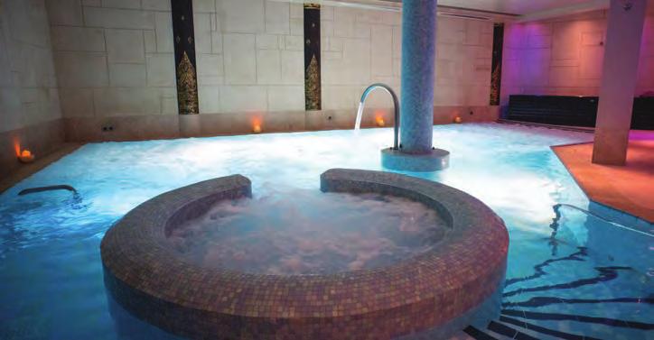 Tepidarium Relax on heated loungers under twinkling lights. Use this room to relax and prevent you from becoming cold during your hydrotherapy experience.