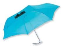 Umbrela pliabila, dublu strat poliester 170/190 T,schelet metalic, maner plastic, dimensiuni : ǿ 102x85,5 cm, logo 150x100/150x100 mm,ambalare 12/24 5238-i111 7,70 Umbrella made