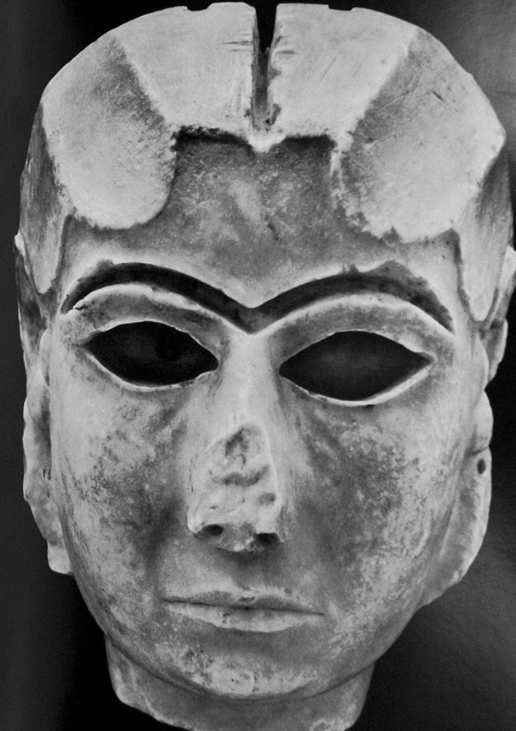 Figure 3: Alabaster face from a statue, probably of the goddess