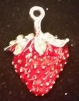 00 7 12/28/18 Red Enamel Strawberry Charms about ½ SB-cast $5.