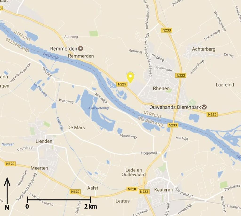 FIGURE 10 RESEARCH AREA AT RHENEN (Manouk Derks). Judging from the inventories of Merovingian graves it can be said that the cemetery of Rhenen is a typical Merovingian cemetery.